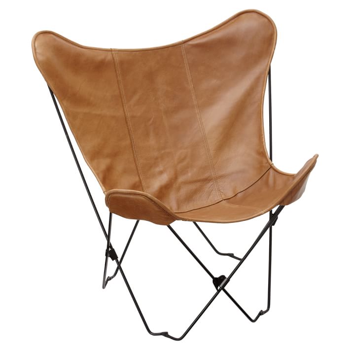 Cb2 1938 Tobacco Leather Butterfly Chair Copycatchic