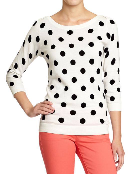 Alice + Olivia Celyn Polka Dot Sweater 