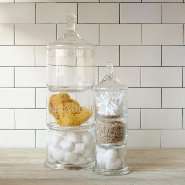 WEST ELM STACKED APOTHECARY JARS