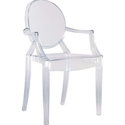IN STYLE MODERN PHILIPPE STARCK STYLE LOUIS GHOST ARM CHAIR 