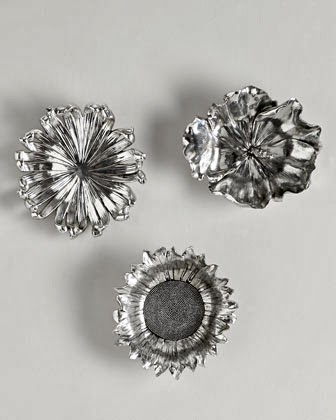 Horchow Silvery Flowers