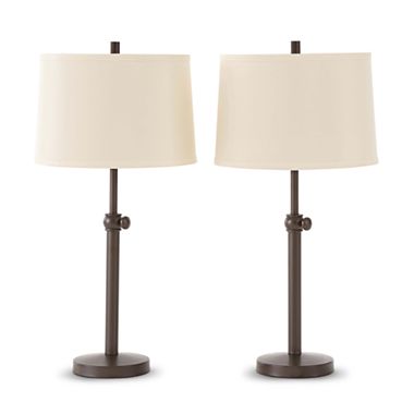 JCPenney's jcp home™ Set of 2 Adjustable Table Lamps