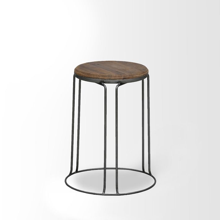 West Elm Wire Base Stool
