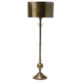 Layla Grayce Arteriors Vance Antique Brass Candlestick Lamp