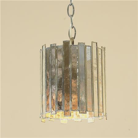 Shades of Light Mirrored High Rise Pendant