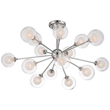 Lamps Plus Possini Euro Design 15-Light Glass Orbs Chandelier