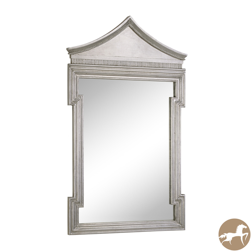 Christopher Knight Home Antique Thick Silver Framed Wall Mirror