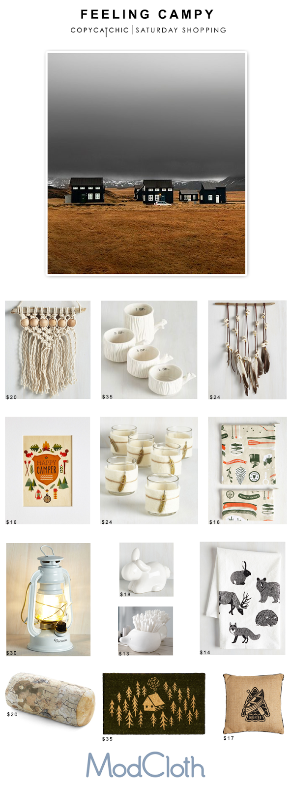 Camp and Cabin Decor with Modcloth and Copy Cat Chic