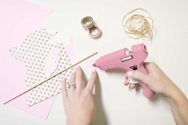 Getting crafty and creating fun and easy DIY Galentine's or Valentine's Day arrow party decorations for cheap with Copy Cat Chic.