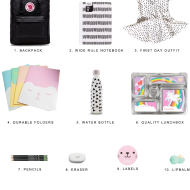 Modern and minimalist back to school supplies with @copycatchic
