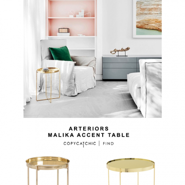 Arteriors Malika Accent Table for $1000 vs Trinity Side Table for $123 @copycatchic look for less budget home decor and design chic find