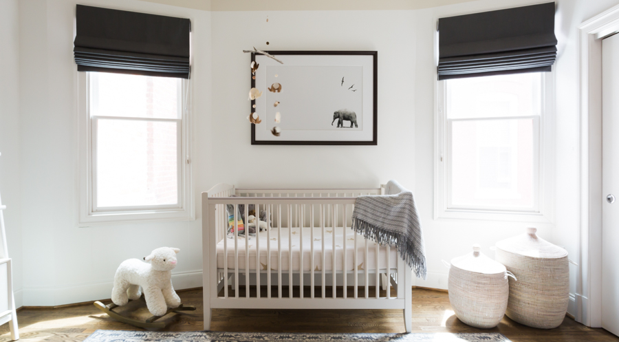A modern, neutral nursery design and decor for both boys or girls | copycatchic luxe living for less budget home decor and design