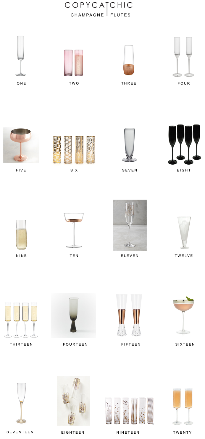 Home Trends our favorite champagne flutes for Valentine's Day copycatchic luxe living for less budget home decor and design