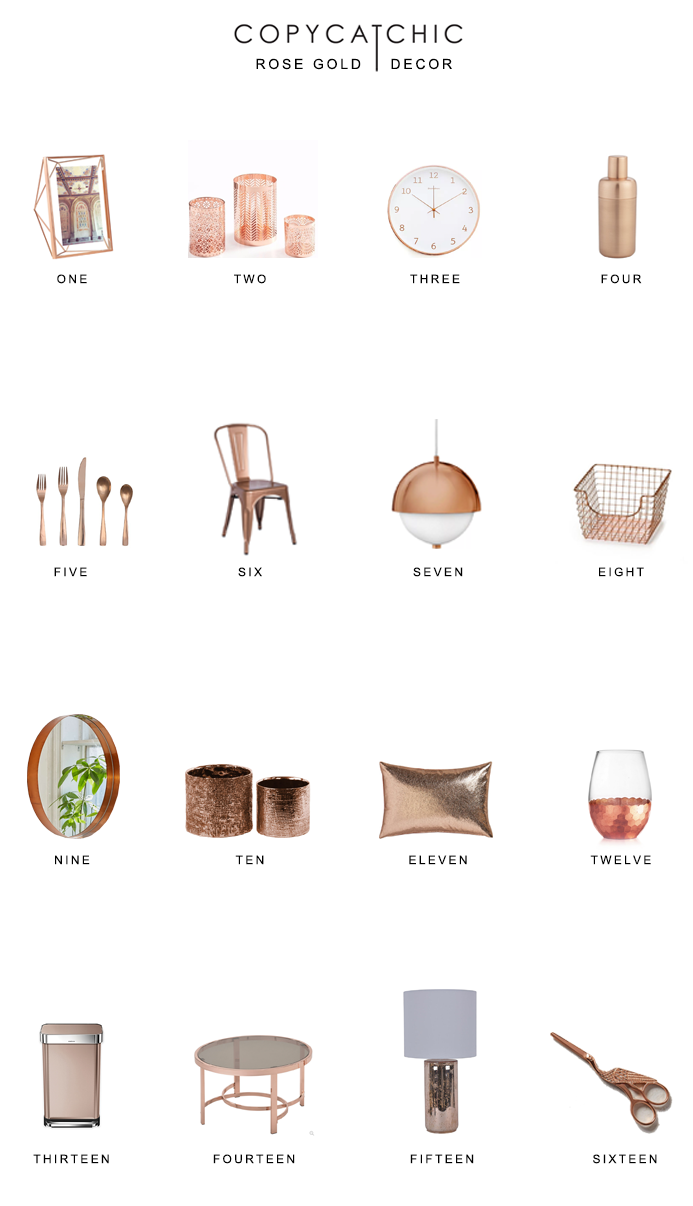 Home Trends: Our favorite rose gold decor perfect for adding a bit of copper whimsy to your home copycatchic luxe living for less budget home decor & design