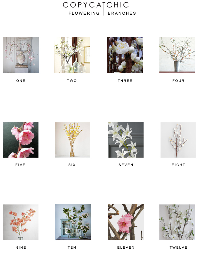 Our favorite flowering branches for your home | copycatchic luxe living for less budget home decor and design