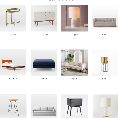 West Elm Sale Up to 70% for one day only! copycatchic luxe living for less budget home decor and design