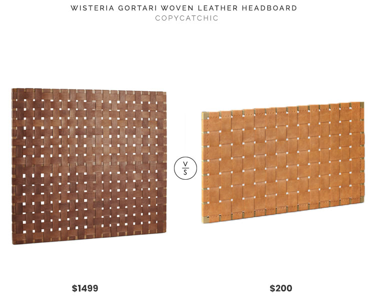 Daily Find Wisteria Gortari Woven, Woven Leather Headboard