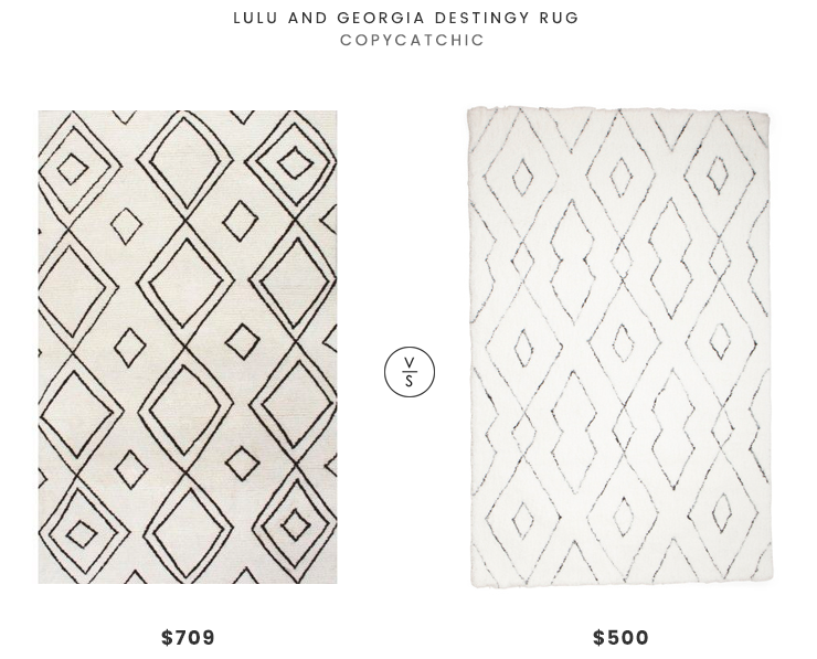Lulu and Georgia Destiny Rug $709 vs nuLoom Pile Tufted Geometric Rug $500 neutral geo rug look for less copycatchic luxe living for less budget home decor, home trends and room redos