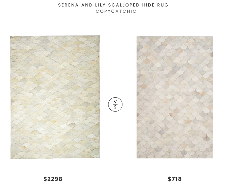 Daily Find Serena And Lily Scalloped Hide Rug Copycatchic