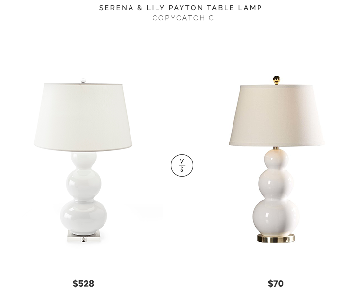 Serena And Lily Payton Table Lamp, Triple Gourd Lamp