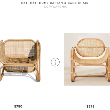 Hati Hati Home Rattan & Cane Chair $750 vs. Urban Outfitters Marte Lounge Chair $379, rattan arm chair look for less, copycatchic luxe living for less, budget home decor and design, daily finds, home trends, sales, budget travel and room redos