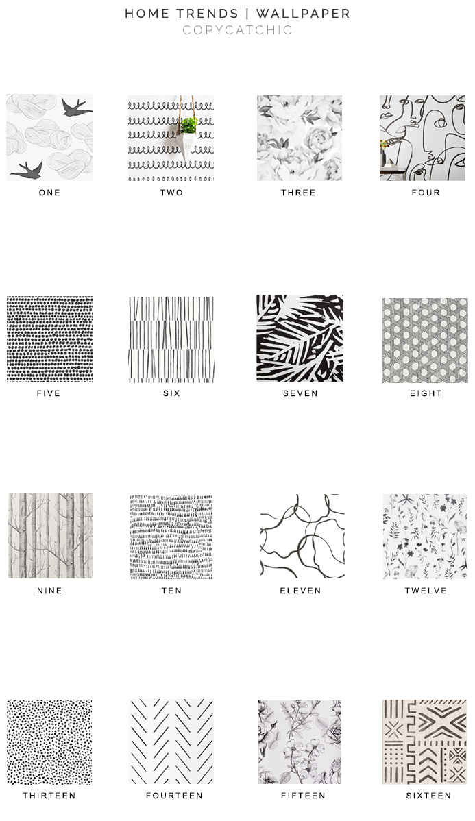wallpaper for less, black and white wallpaper, copycatchic luxe living for less, budget home decor and design, daily finds, home trends, sales, budget travel and room redos