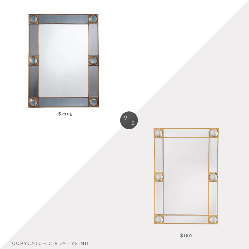 Perigold Arteriors Baldwin Mirror $2105 vs. Target ZM Home Modern Rectangle Lucite Mirror $180, arteriors mirror look for less, copycatchic luxe living for less, budget home decor and design, daily finds, home trends, sales, budget travel and room redos