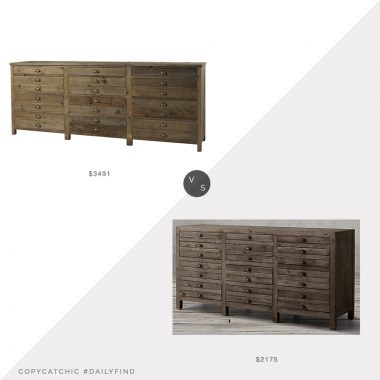 Amazon Padma's Plantation Salvaged Wood Sideboard $3491 vs. Restoration Hardware Printmakers Sideboard $2175, printmakers sideboard look for less, copycatchic luxe living for less, budget home decor and design, daily finds, home trends, sales, budget travel and room redos
