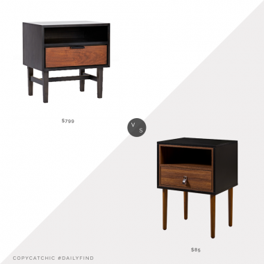 Daily Find: Rejuvenation Cascade Nightstand $999 vs. Walmart Versanora Reno Side Table $85, mid century nightstand look for less, copycatchic luxe living for less, budget home decor and design, daily finds, home trends, sales, budget travel and room redos