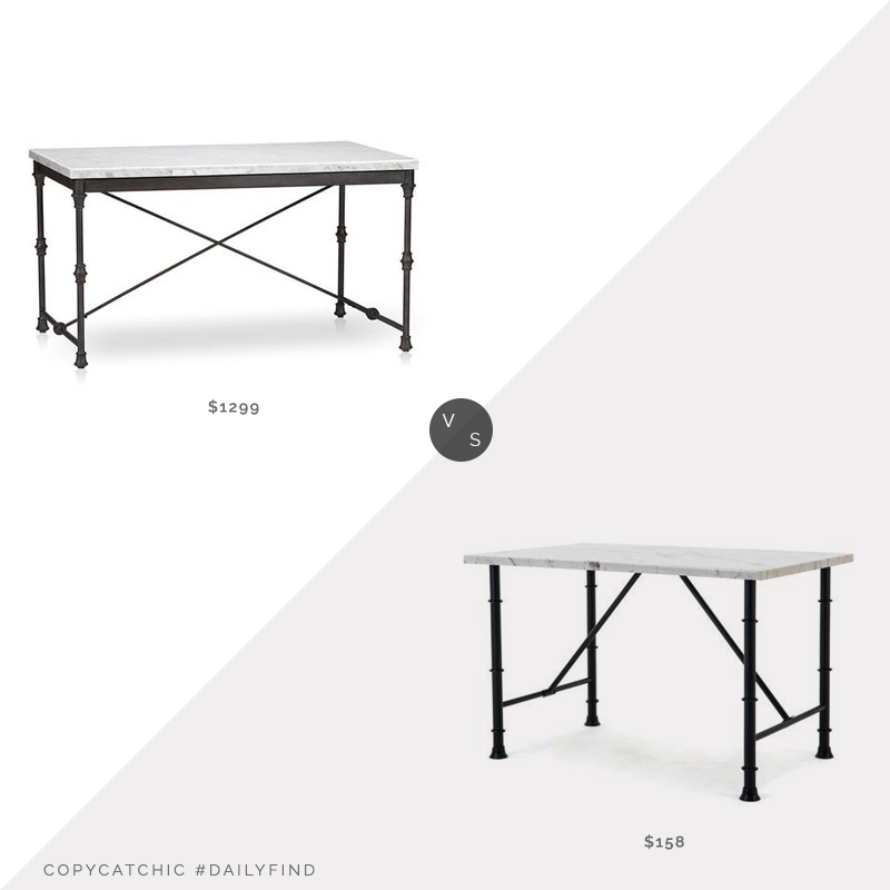 Daily Find: Crate and Barrel French Kitchen Table $1299 vs. Walmart Anders Dining Table $158, kitchen island look for less, copycatchic luxe living for less, budget home decor and design, daily finds, home trends, sales, budget travel and room redos