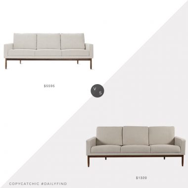 Design Within Reach Raleigh Sofa $5595 vs. Houzz Stilt Danish Mod Sofa $1320, dwr sofa look for less, copycatchic luxe living for less, budget home decor and design, daily finds, home trends, sales, budget travel and room redos