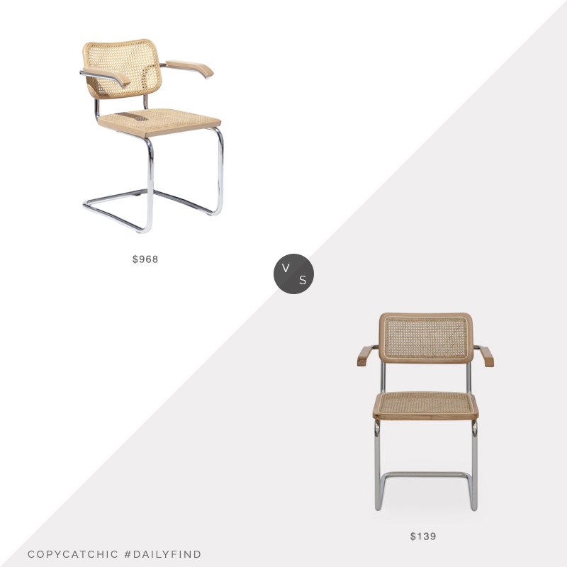 Daily Find: Knoll Cesca Chair vs. Scandinavian Designs Bendt Dining Chair, modern cane chair look for less, copycatchic luxe living for less, budget home decor and design, daily finds, home trends, sales, budget travel and room redos