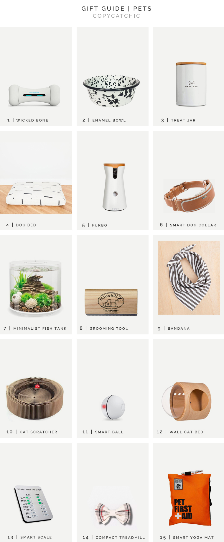 Holiday Gifts for all types of pets | Copy Cat Chic favorites for 2019 quality, minimalist, modern, practical, reasonably-priced, curated gift ideas for dogs, cats, and fish this holiday season! | Luxe living for less