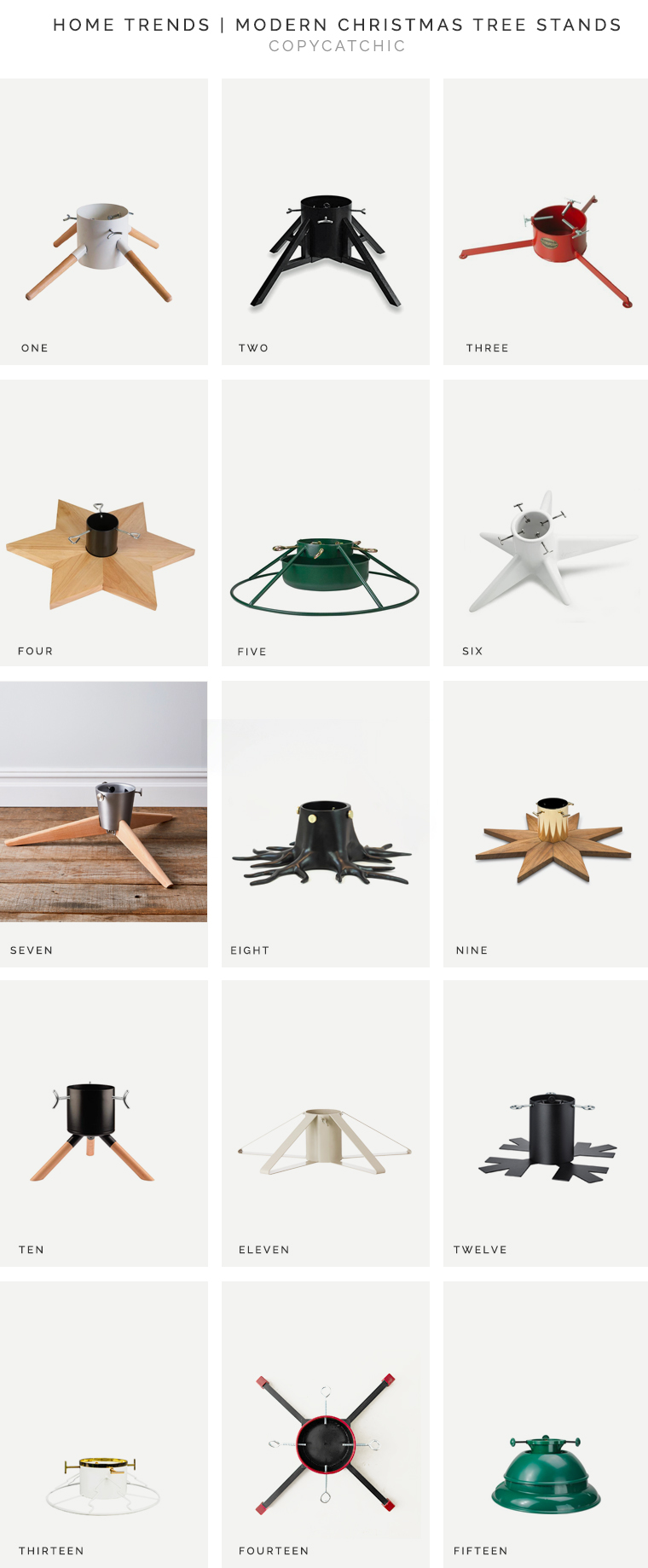 The best modern, minimalist, Christmas tree stand holders for any budget. With tree stands that look this good, who needs a tree skirt or tree collar?! Our fave picks to give your home a warm and happy holiday vibe. Modern and Minimal Christmas Decor copycatchic luxe for less decor
