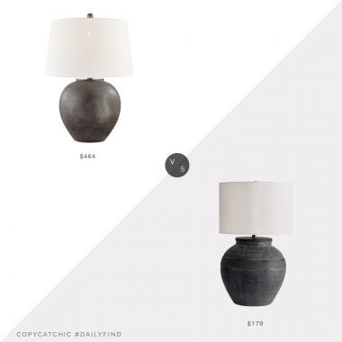 Daily Find: Layla Grayce Freeman Table Lamp vs. Pottery Barn Faris Ceramic Table Lamp, ceramic table lamp look for less, copycatchic luxe living for less, budget home decor and design, daily finds, home trends, sales, budget travel and room redos