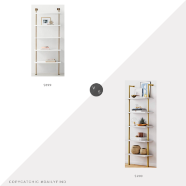 Daily Find: Restoration Hardware Teen Avalon Single Shelving vs. Amazon Nathan James Theo 5-Shelf Ladder Bookcase, RH bookcase look for less, copycatchic luxe living for less, budget home decor and design, daily finds, home trends, sales, budget travel and room redos