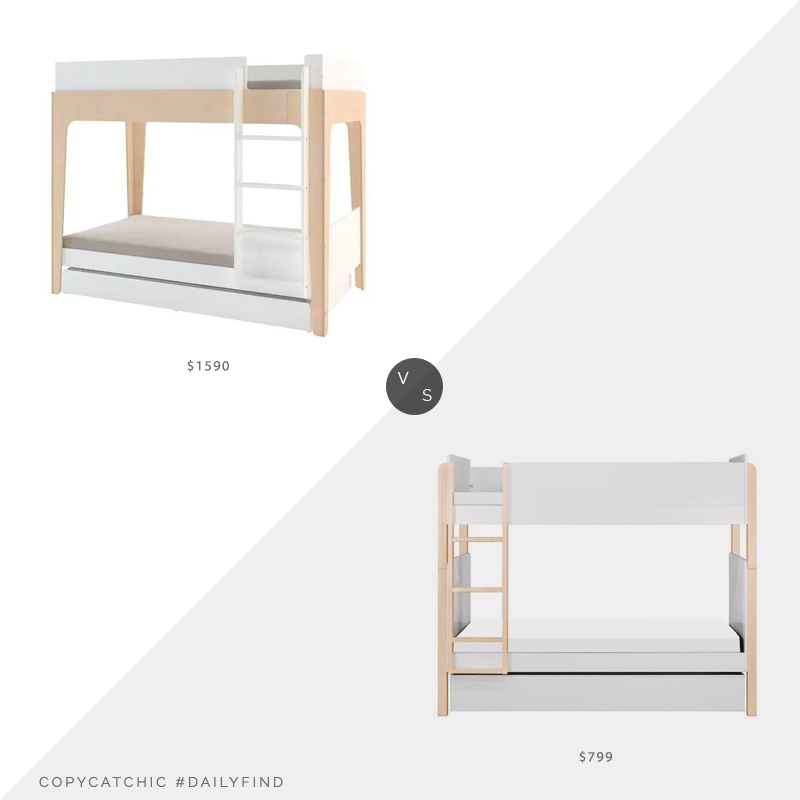 Daily Find: Kathy Kuo Home Perch Modern Classic Oeuf Bunk Bed vs. Modern Nursery Babyletto TipToe Bunk Bed, modern bunk bed look for less, copycatchic luxe living for less, budget home decor and design, daily finds, home trends, sales, budget travel and room redos