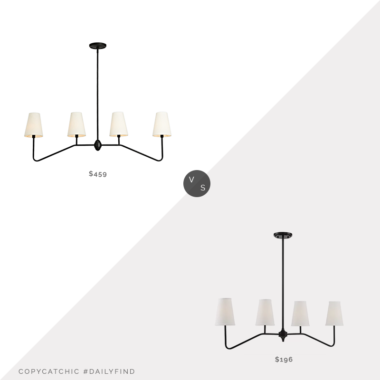 Daily Find: Rejuvenation Berkshire Linear Pendant vs. Wayfair Alleyne Linear Pendant, rejuvenation light fixture look for less, copycatchic luxe living for less, budget home decor and design, daily finds, home trends, sales, budget travel and room redos