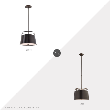 Daily Find: Urban Electric Co. Carlyn Single Pendant vs. Circa Lighting Bryden Medium Round Pendant, urban electric pendant look for less, copycatchic luxe living for less, budget home decor and design, daily finds, home trends, sales, budget travel and room redos