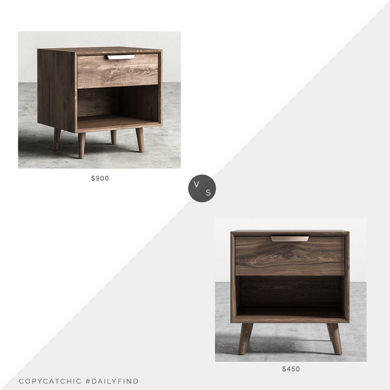 Daily Find: Wayfair Jake Night Stand vs. Rove Concepts Asher Night Stand, mid century nightstand look for less, copycatchic luxe living for less, budget home decor and design, daily finds, home trends, sales, budget travel and room redos