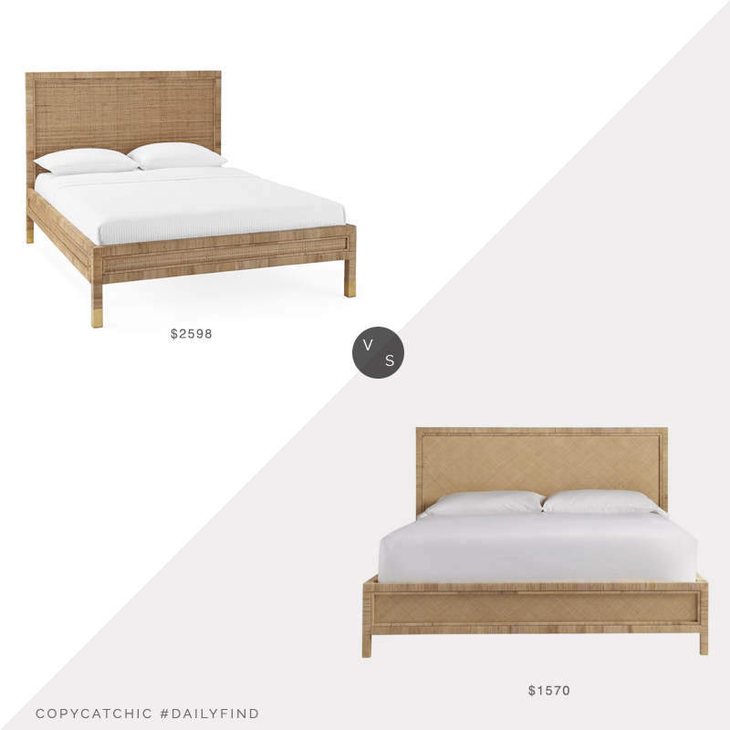 Daily Find: Serena and Lily Balboa Bed vs. Luxe Decor Coastal Living Rattan Bed, rattan bed look for less, copycatchic luxe living for less, budget home decor and design, daily finds, home trends, sales, budget travel and room redos