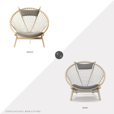 Daily Find: 1st Dibs Hans Wegner Circle Chair vs. Inmod Hans Wegner Hoop Chair, wegner chair look for less, copycatchic luxe living for less, budget home decor and design, daily finds, home trends, sales, budget travel and room redos