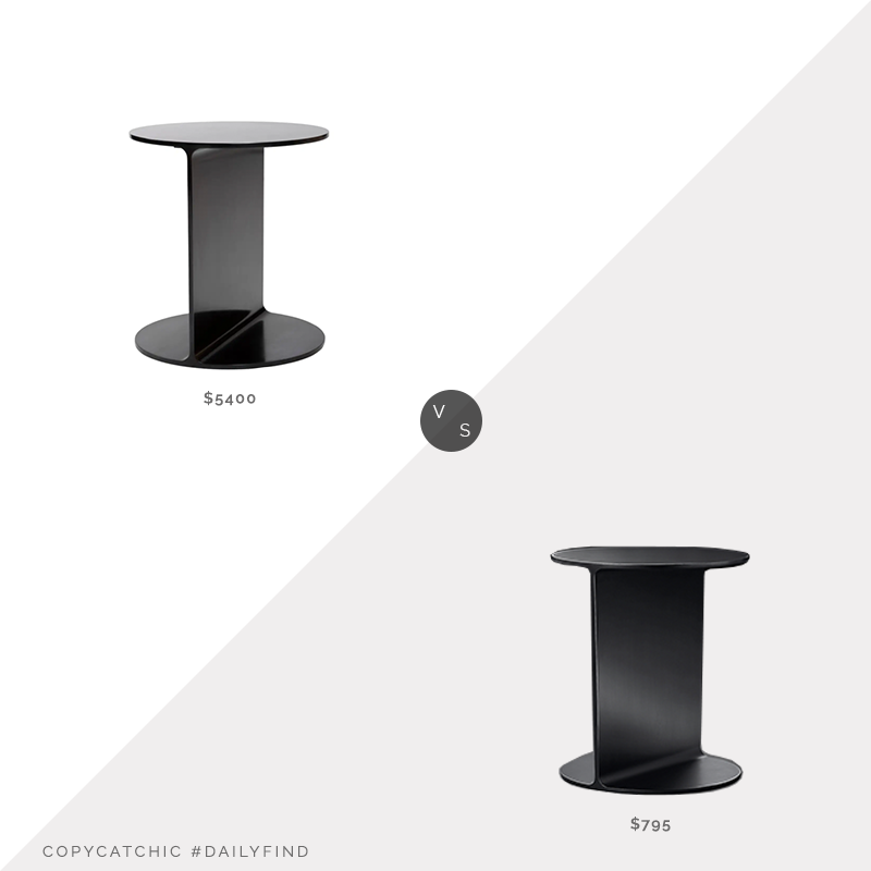 Daily Find: 1st Dibs Wyeth Original Round I Beam Table vs. Restoration Hardware I Beam Steel Round Side Table, i beam side table look for less, copycatchic luxe living for less, budget home decor and design, daily finds, home trends, sales, budget travel and room redos