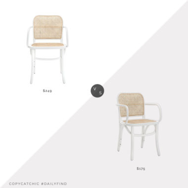 Daily Find: All Modern Atticus Wood Dining Chair vs. Safavieh Keiko Wood Dining Chair, white cane dining chair look for less, copycatchic luxe living for less, budget home decor and design, daily finds, home trends, sales, budget travel and room redos