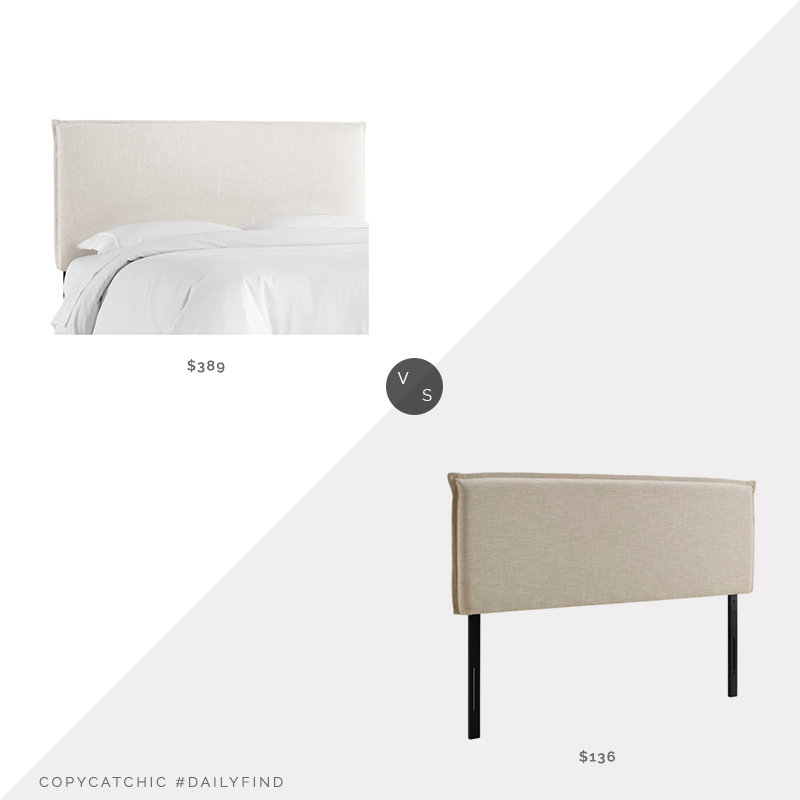 Daily Find: One Kings Lane Frank Headboard vs. Overstock Camille Queen Upholstered Headboard,  upholstered headboard look for less, copycatchic luxe living for less, budget home decor and design, daily finds, home trends, sales, budget travel and room redos