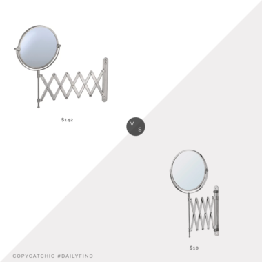 Daily Find: Build.com Gatco Scissor Wall Mirror vs. IKEA Fräck Mirror, accordion mirror look for less, copycatchic luxe living for less, budget home decor and design, daily finds, home trends, sales, budget travel and room redos