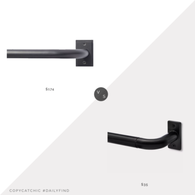 Daily Find: Pottery Barn Room Darkening Curtain Rod and Wall Bracket vs. Target Project 62 French Curtain Rod, return curtain rod look for less, copycatchic luxe living for less, budget home decor and design, daily finds, home trends, sales, budget travel and room redos