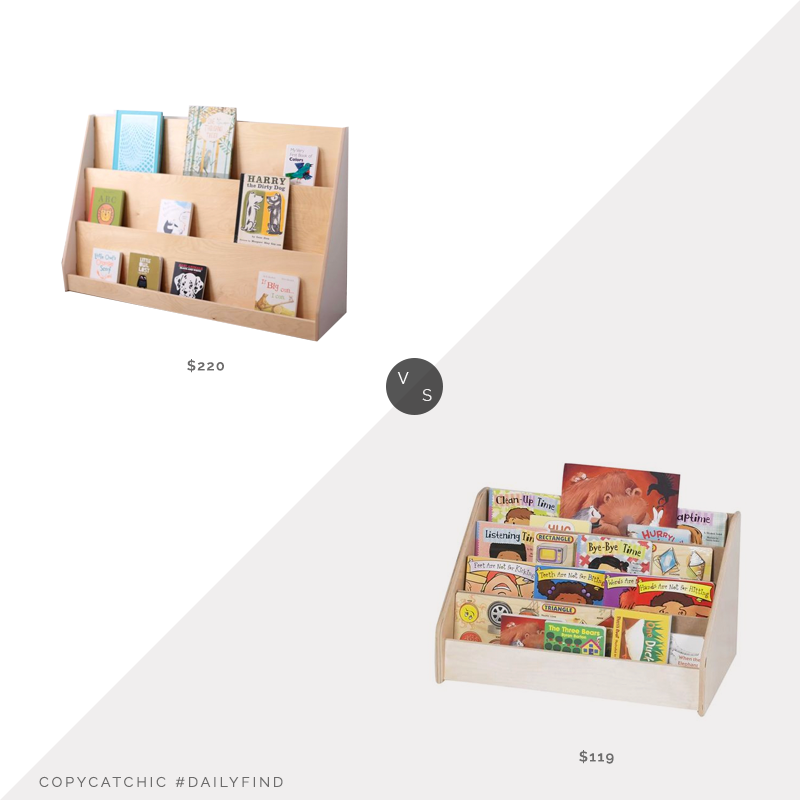 Daily Find: Sprout Book Display Shelf vs. Wayfair Children's Factory Toddler Low Book Display, kids bookshelf look for less, copycatchic luxe living for less, budget home decor and design, daily finds, home trends, sales, budget travel and room redos
