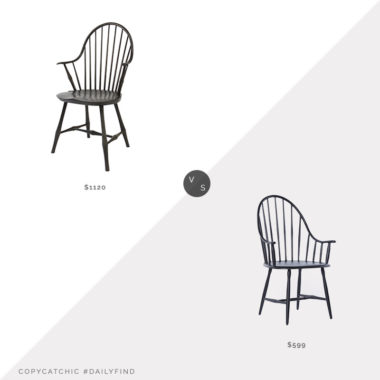 Daily Find: O&G Studio Wayland Elbow Chair vs. Rejuvenation Henry Chair, windsor chair look for less, copycatchic luxe living for less, budget home decor and design, daily finds, home trends, sales, budget travel and room redos