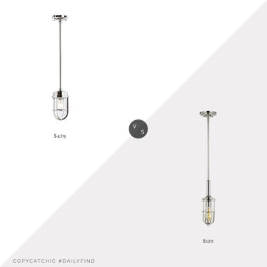 Daily Find: Rejuvenation Tolson Cage Pendant vs. Wayfair Williston Forge Abordale Pendant, cage pendant light look for less, copycatchic luxe living for less, budget home decor and design, daily finds, home trends, sales, budget travel and room redos